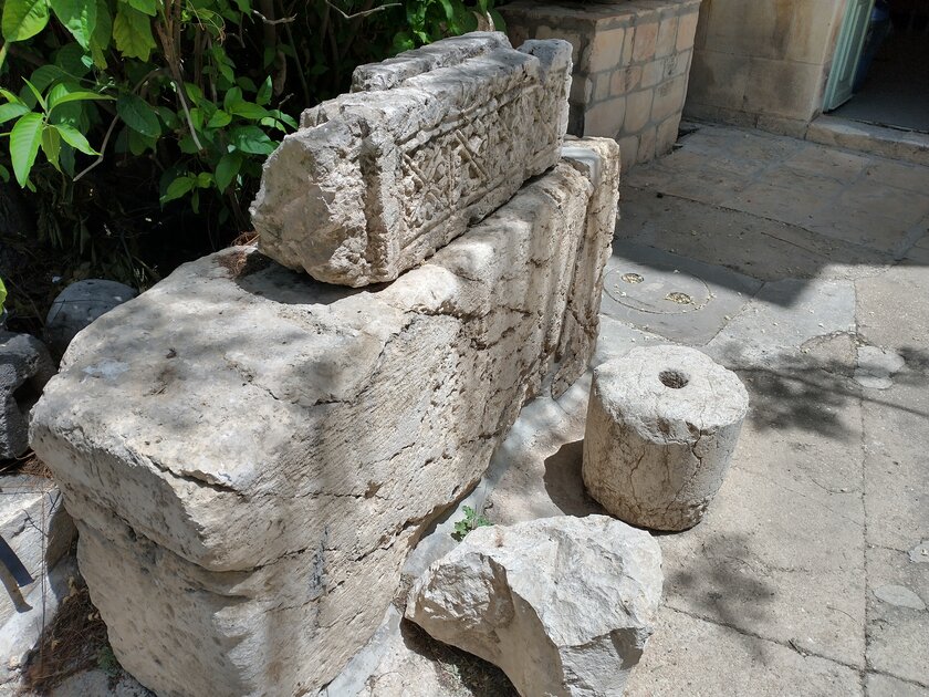 Roman ruins behind St. Anne's Church.