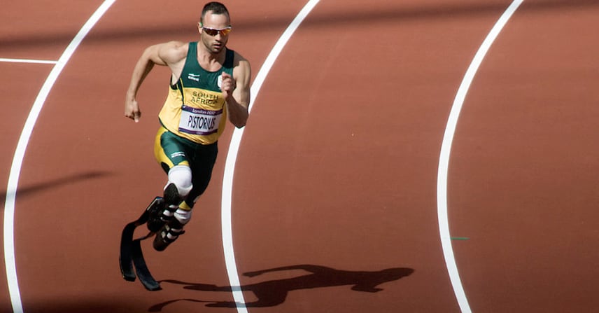 South African sprinter Oscar Pistorius.
